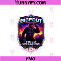 Bigfoot Field Operations PNG, Illustrated Badge Design PNG