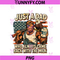Bigfoot Papa PNG, Just A Dad Who Always Came Back With The Milk PNG