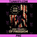 Bigfoot Patriotic 250 Anniversary PNG, Freedom American USA Flag PNG