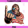 Bigfoot Rock Patriotic Sasquatch PNG, American Flag 4th of July PNG