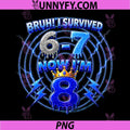 Birthday 8 Year Old Boys PNG, Bruh I Survived 67 PNG