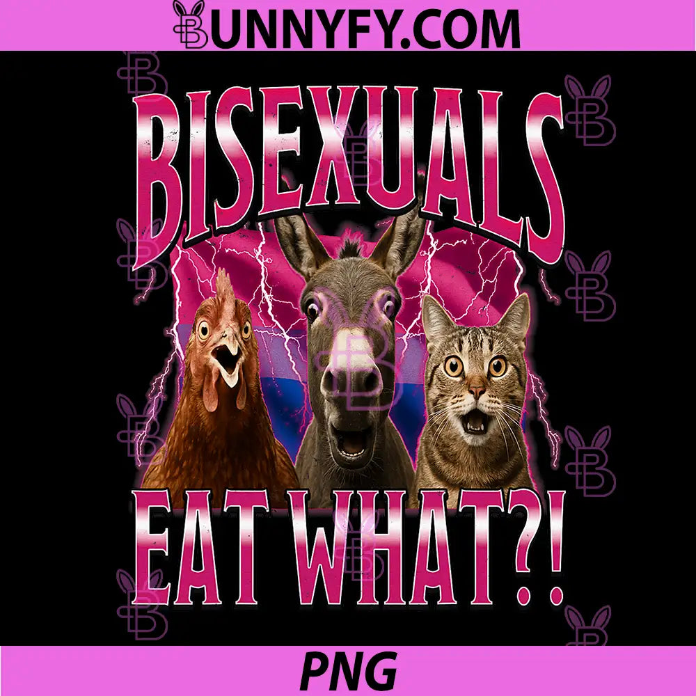 Bisexuals Eat What PNG, Funny Meme PNG