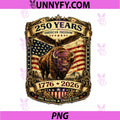 Bison 250 Years Heritage USA PNG, America Flag 1776 2026 July 4th PNG 