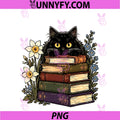 Black Cat Book PNG, Lover PNG