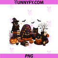 Black Cat Halloween PNG, Reading Book Lover PNG