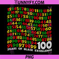 Black History PNG, Month 100 Years of Black Excellence Centennial PNG