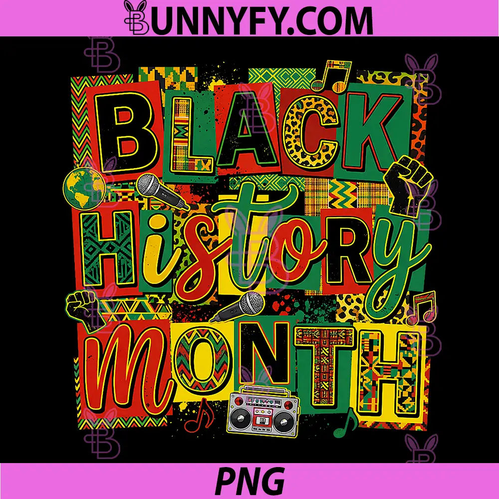 Black History Month Art PNG, Design Afro Culture Celebration PNG