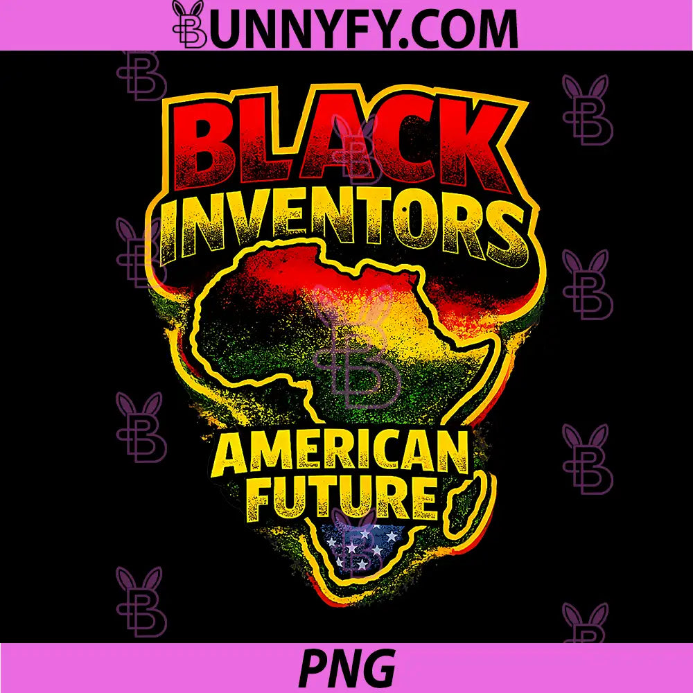 Black Inventors African Map Retro PNG, American Future Black History PNG