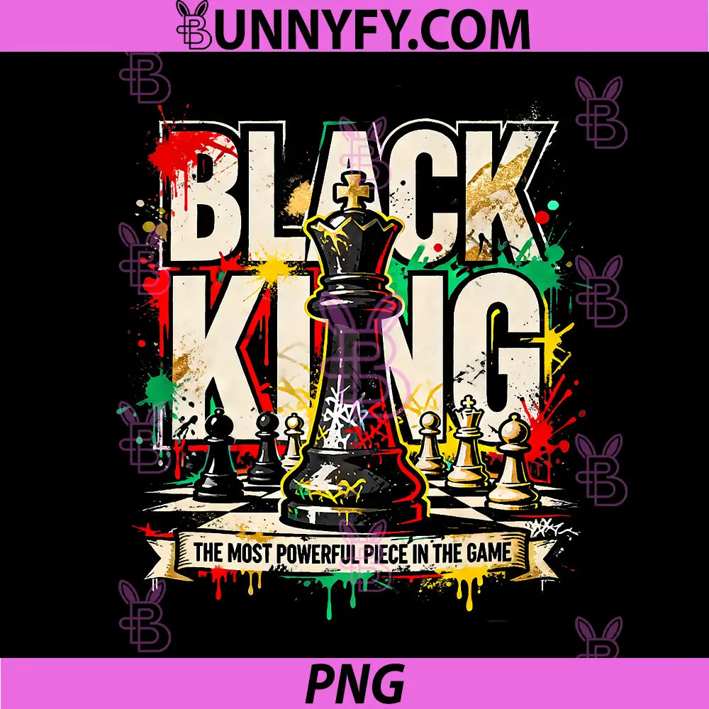 Black King PNG, The Most Powerful Piece in The Game PNG