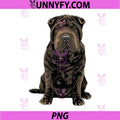 Black Shar Pei Dog Cute Pet Illustration PNG, Shar Pei Dog Lover Design PNG