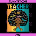 Black Teacher Magic Black PNG, History Month Afro Hair Melanin PNG