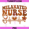 Melanated Nurse PNG, Black History Month Nursing PNG
