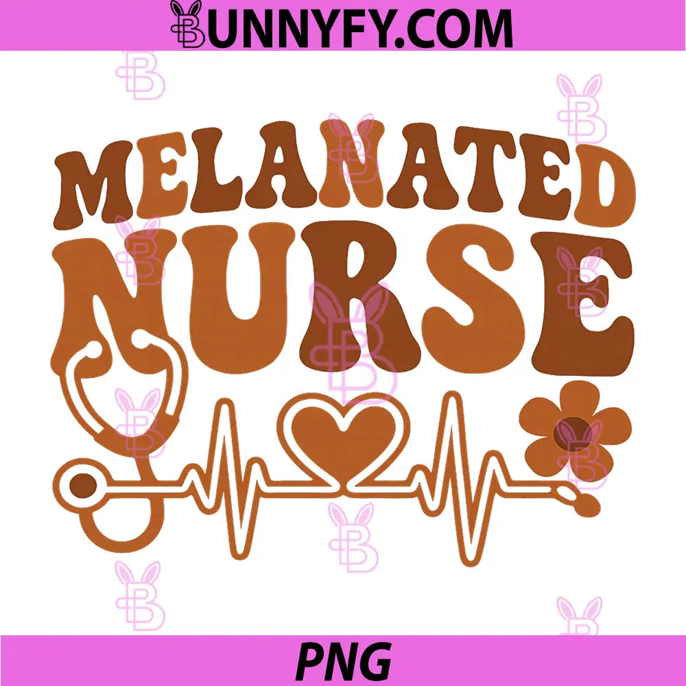 Melanated Nurse PNG, Black History Month Nursing PNG