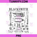 Blacksmith Anvil And Tools PNG, Vintage Patent Drawing Print PNG