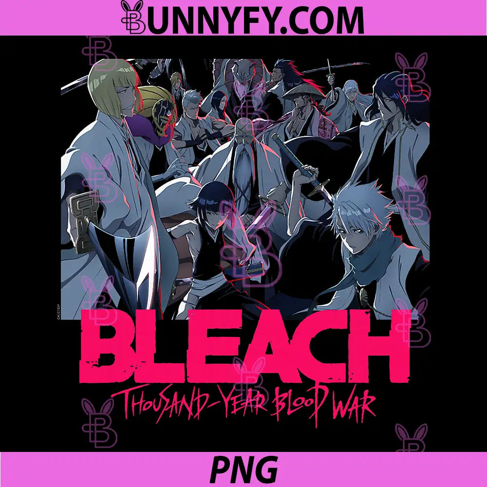 Bleach Thousand Year Blood War PNG, Gotei 13 Anime PNG