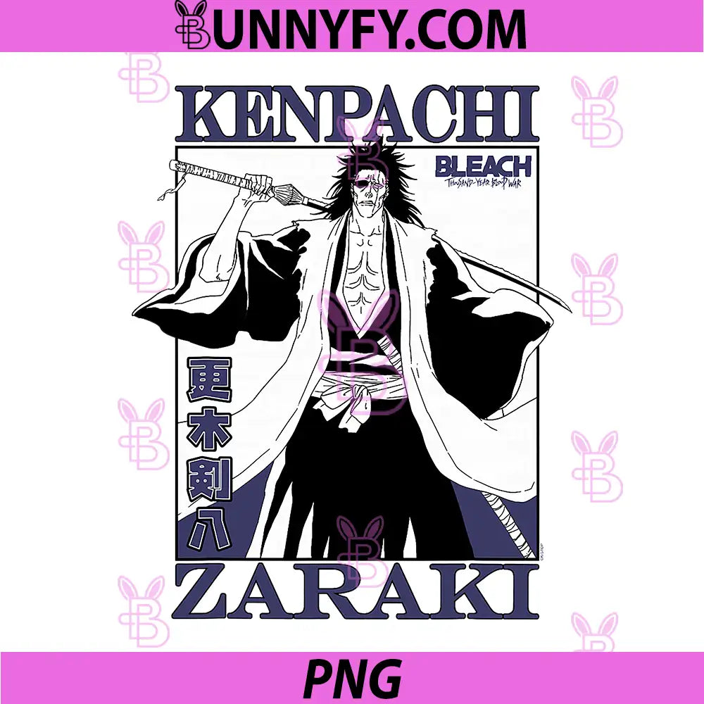 Bleach Thousand Year Blood War PNG, Kenpachi Zaraki Anime PNG