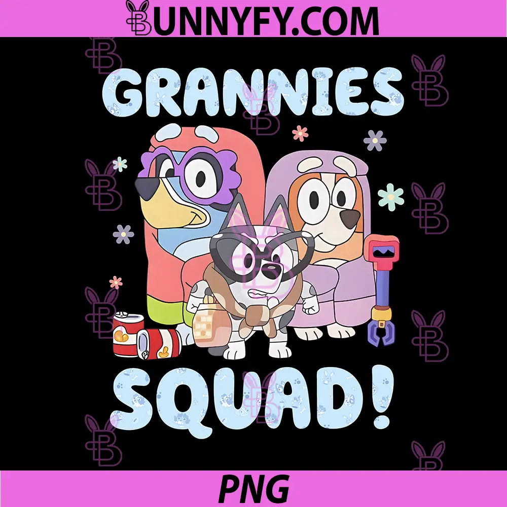 Blooey Grannies Squad PNG, Bluey Grannies PNG