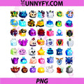 Blox Fruits All Fruit Icons Collection PNG, Colorful Fruit Set PNG