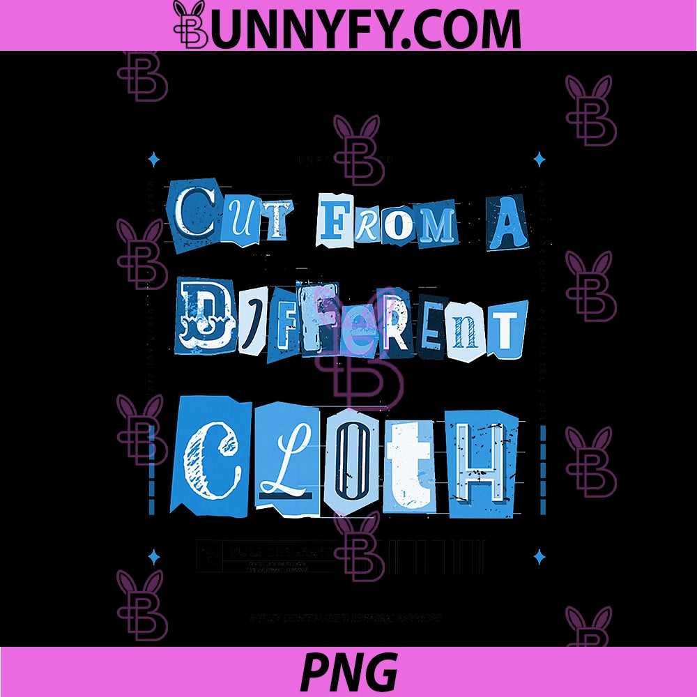 Blue Cut From A Different Cloth PNG, WT Blue Graphic PNG
