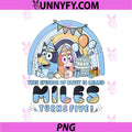 Bluey Episode Miles Turns Five PNG, Bluey Birthday Cake Party PNG