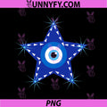 Blue Evil Eye Star with Celestial PNG, Symbol Design PNG