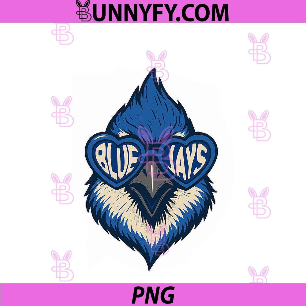 Blue Jay PNG, Bird Retro PNG