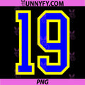 Blue Yellow Sport PNG, Team Number 19 PNG