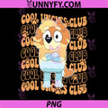Bluey Cool Uncles Club Cartoon Character PNG, Cool Uncles Club Bluey Design PNG