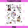 Bluey Halloween Boo Spooky Scary Cartoon Set PNG, Bluey Witch Ghost Bat Art PNG