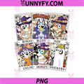 Bluey Halloween Trick or Treat PNG, Retro Spooky Halloween PNG