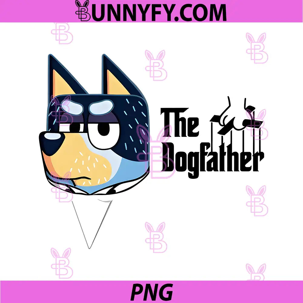 The Dogfather Bluey Mafia Parody PNG, Bluey Godfather Style PNG