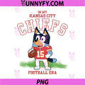 In My Kansas City Chiefs Football Era PNG, Bluey Kansas City Art PNG