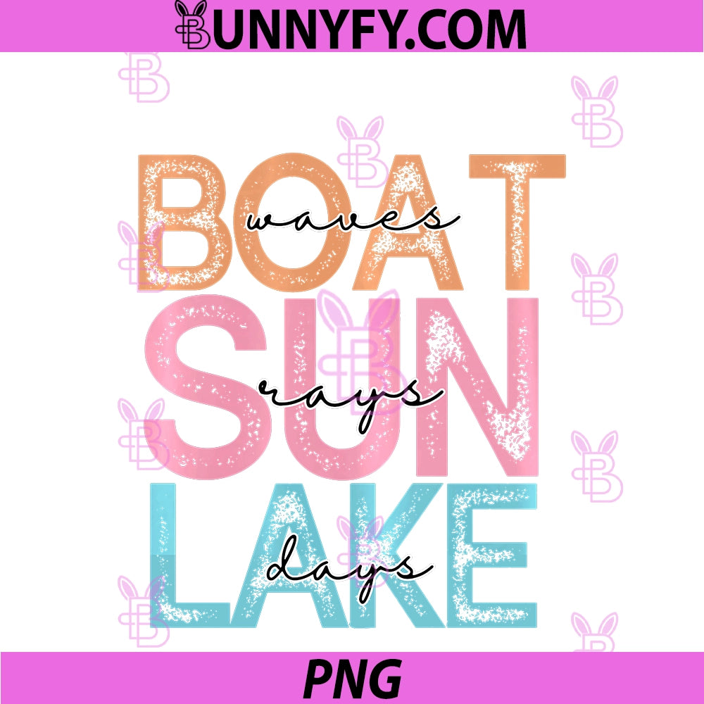 Boat Waves Sun PNG, Rays Lake Days PNG