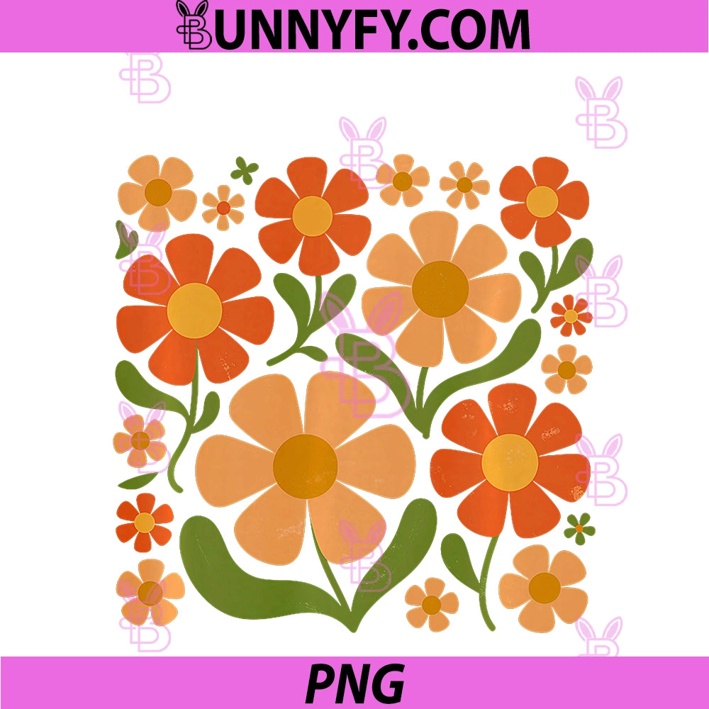 Boho Flowers Wildflowers Floral PNG, Nature Lover Summer Graphic PNG