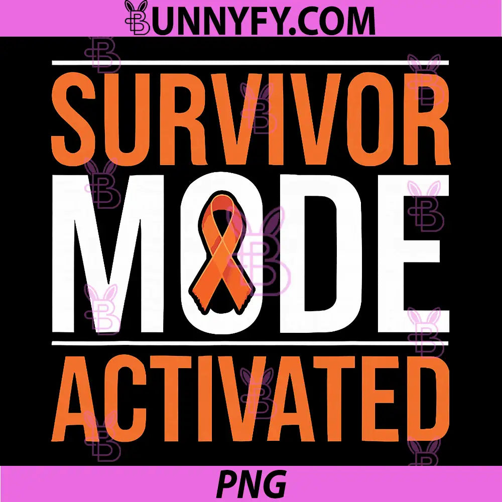 Bone Marrow Orange Ribbon PNG, Acute Myeloid Leukemia Awareness PNG