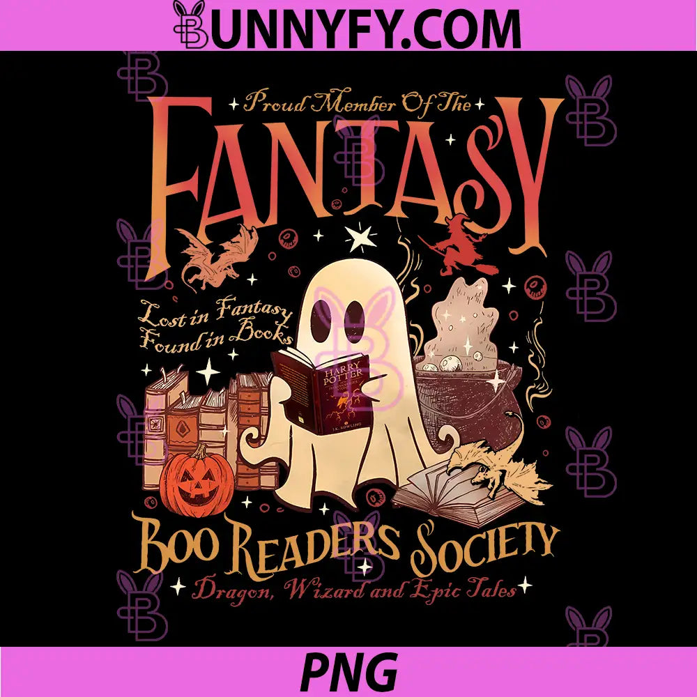 Bookish Comfort Color PNG, Boo Readers Society PNG