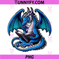 Bookish Dragons Cute and Beautiful PNG, Reading Dragon Performance PNG