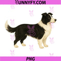 Border Collie PNG, Striped Illustration Cute PNG