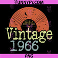 Born in 1966 Vintage PNG, Vinyl Record Best Of 1966 PNG