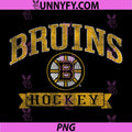 Boston Bruins PNG, Vintage Hockey Black PNG