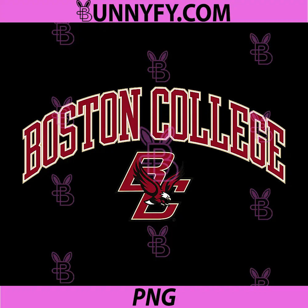 Boston College PNG, Arch Over Graphic Dark Heather BC Eagles PNG