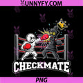 Boxing Chess Match PNG, Pawn Vs King KO Strategy Humor PNG