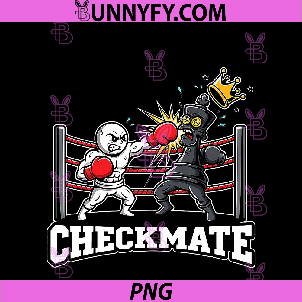 Boxing Chess Match PNG, Pawn Vs King KO Strategy Humor PNG