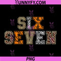 Animal Print Six Seven PNG, Zoo 67 Meme PNG