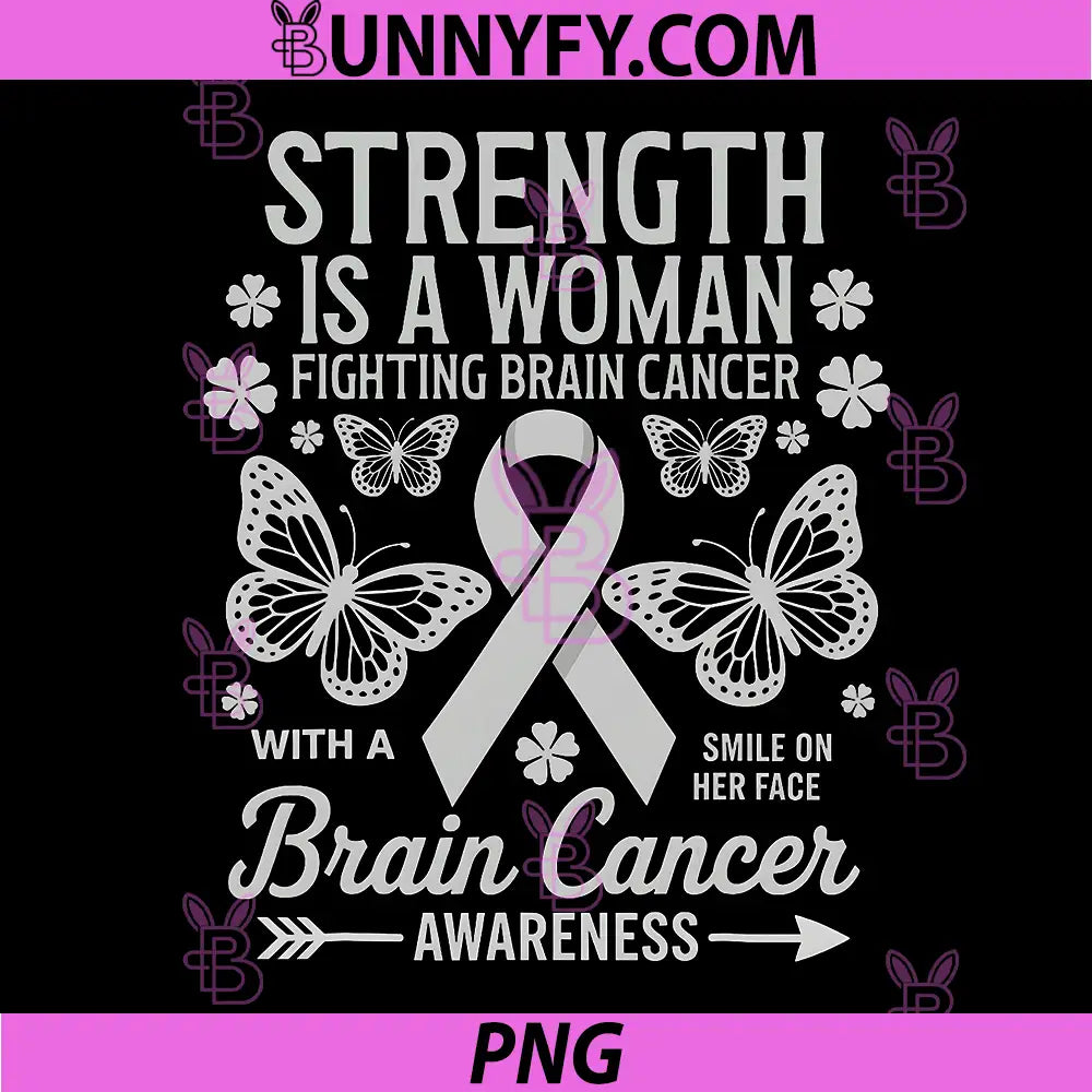 Brain Cancer Awareness PNG, Butterfly Brain Cancer Fighter PNG