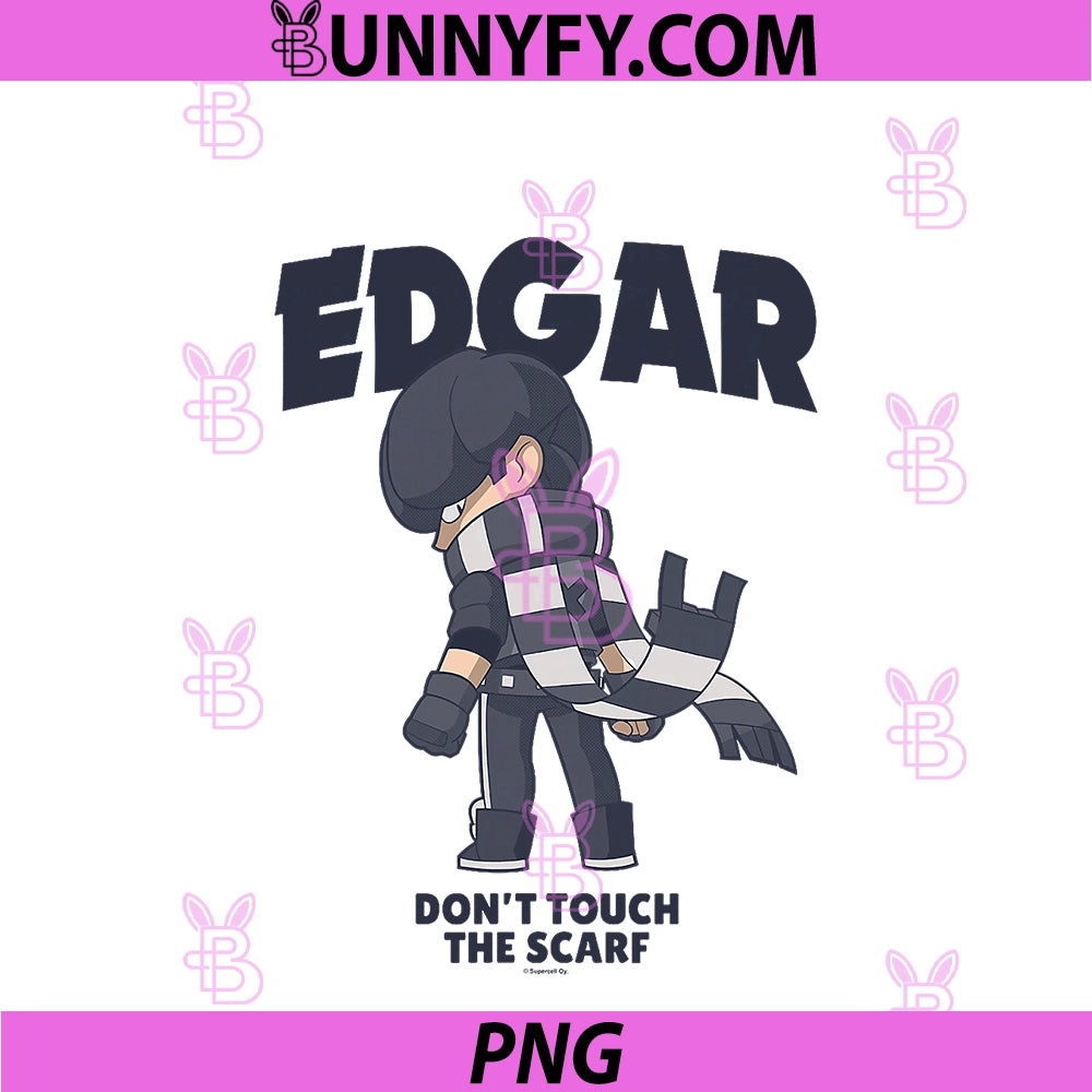 Brawl Stars Brawler Edgar PNG, Don't Touch The Scarf Poster PNG