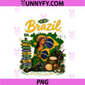 Brazilian Independence Day PNG, Brazil Flag Pride For Women PNG