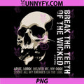 Break The Teeth of The Wicked PNG, Christian Psalm 37 Gothic PNG