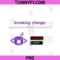 Breaking Change Yawning Mandatory PNG, Programmer Humor PNG