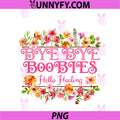 Breast Cancer Awareness Bye Boobies PNG, Hello Healing Survivor PNG